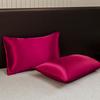 1PC Silky Satin Machine Washable Hair Beauty Premium Smooth Solid Color Soft Pillow Cover Pillow Case Pillowcase