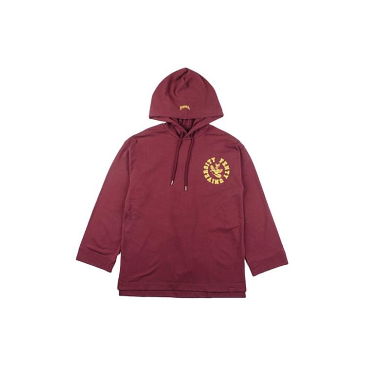 (WMNS) PUMA X Fenty By Rihanna Long Sleeve Hoodie Burgundy Women s 575874-02 S
