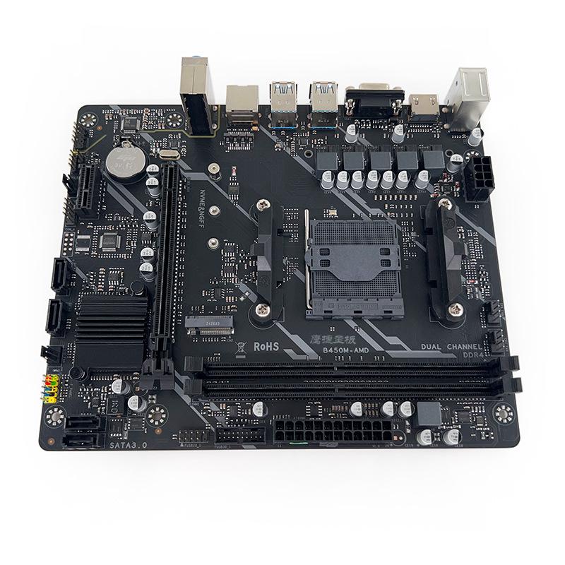 Eagle Jet B450M AMD DDR4 žaidimų pagrindinės plokštės AM4 lizdas, skirtas Ryzen / Athlon procesoriams