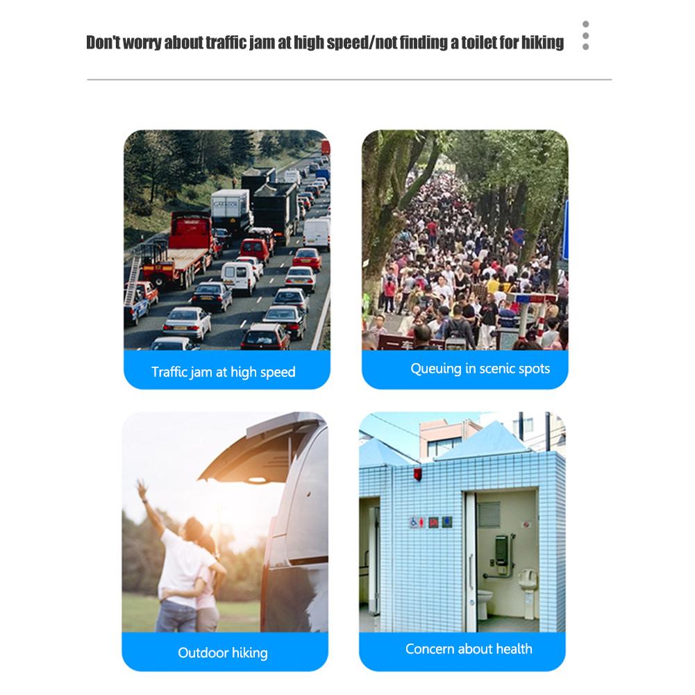 Portable Toilet Foldable Toilet with Lid, Camping Toilet  Car Toilet Outdoor Hiking, Beach, Boating Travel Toilet, and Emergency