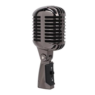 Dynamic Vocal Microphone with Universal Old Vintage Microphone for Live Performance and Studio Recording Stand,