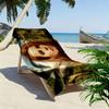 Lana Del Rey Print Beach Towel, Large Soft Quick Dry Towel for Beach Camping Swimming