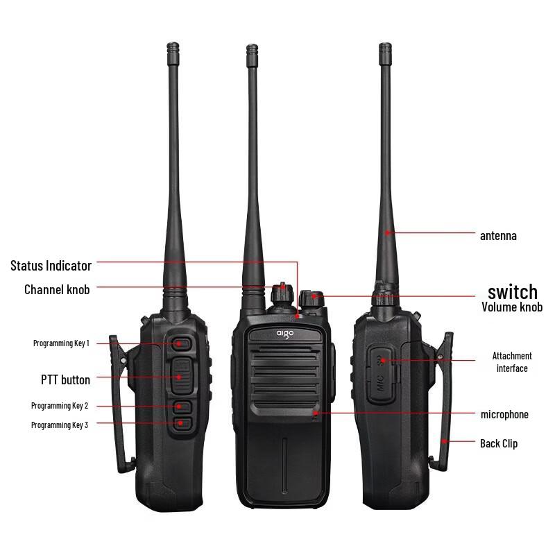 aigo E508 Commercial Walkie-Talkie (CN version)