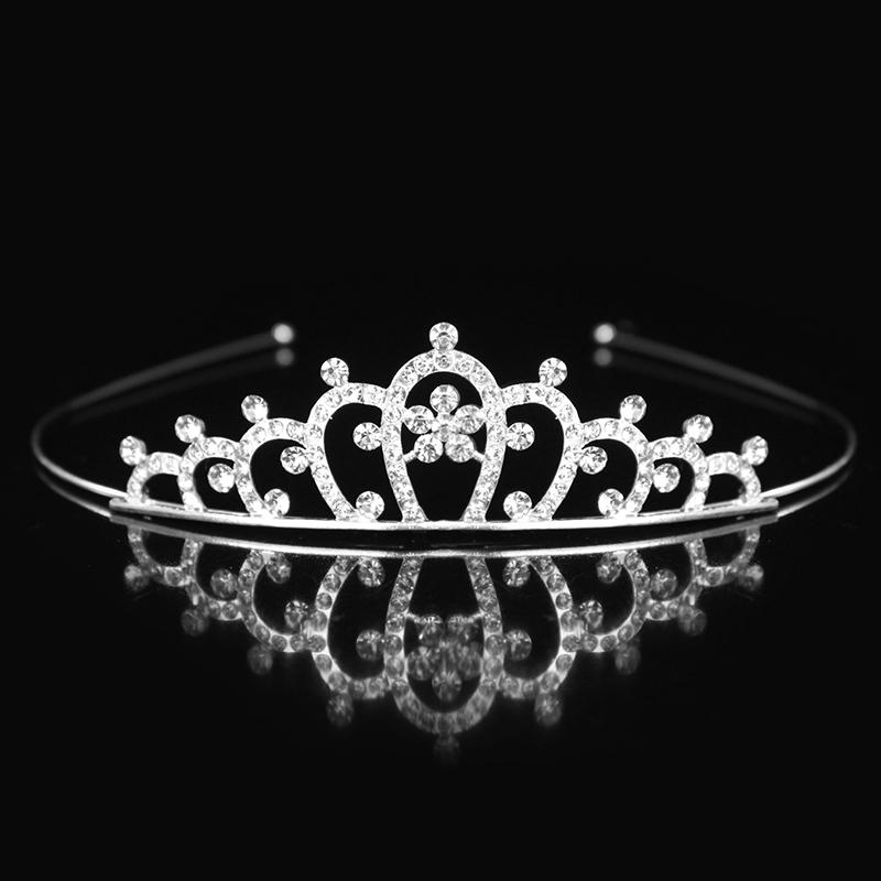 Beautiful Cute Kid Princess Tiaras and Crowns Crystal Headband Bridal Crown Wedding Party Hair Accessories Girls Fashion Jewelry