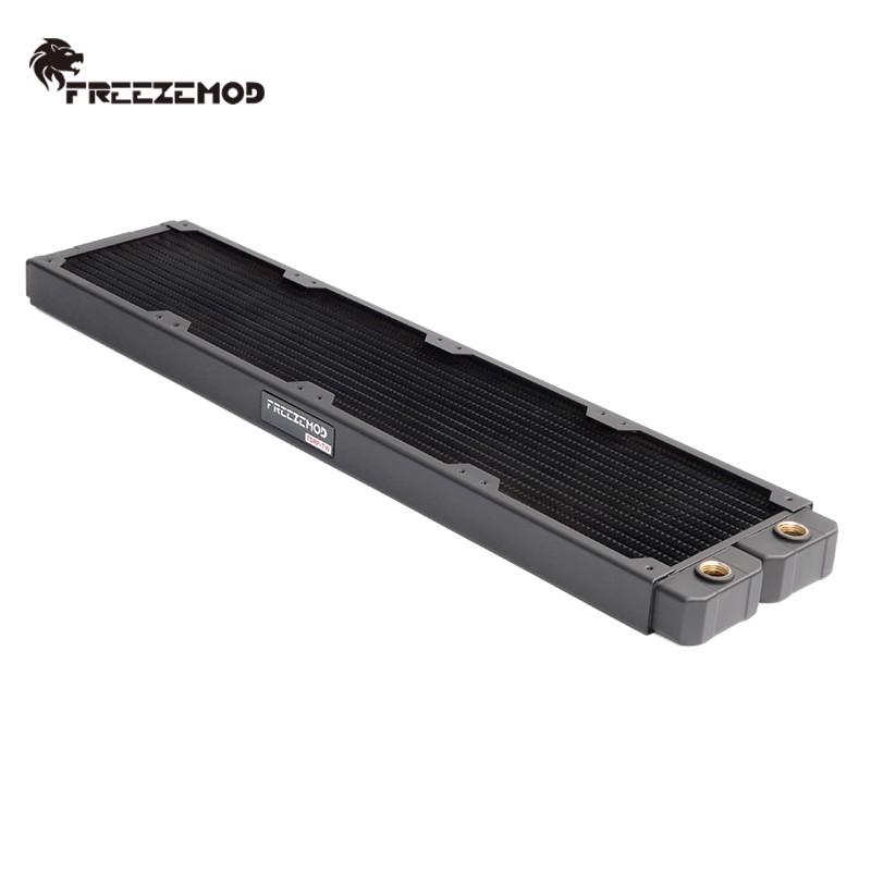 FREEZEMOD G1/4'' 29mm Thick Copper Radiator 120/240/360/480mm PC Water Cooling Rad. Row Heat Sink Cooler for 120mm Fan