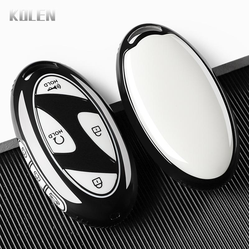 New TPU Car Key Case Cover For Hyundai Tucson 2025 Kona Ioniq Santa Fe MX5 StubHub 2024 IONIQ 6 Key Protection Accessories Shell