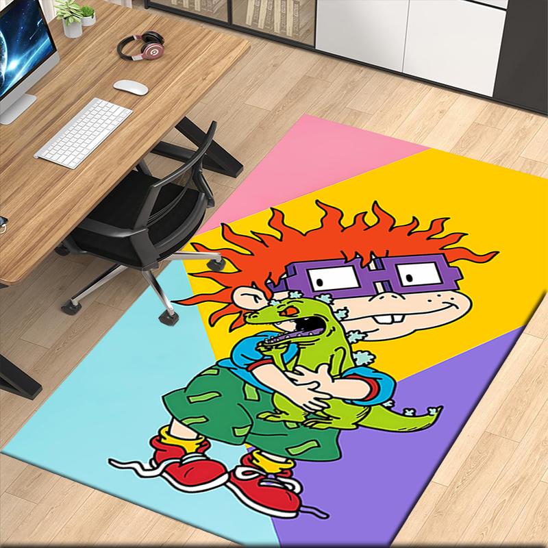 Rugrats Printed Carpet, for Office Chair Living Room Bedroom Kitchen Room Decor Gifts.