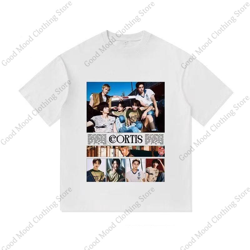 CORTIS T Shirt Kpop Fashion JUHOON KEONHO SEONGHYEON Fans Streetwear Hip Hop Tshirt Comfortable Cotton Short Sleeve Tee Tops S