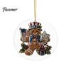 Restaurant Hotel Christmas Decorations 250th Anniversary Acrylic Hanging Ornament, Double Side Printed Festive Holiday Decor Thoughtful Gift for Loved