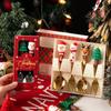 Cross-Border Christmas Cutlery Set: Cute Cartoon Xmas Tree & Santa, Spoon & Fork Gift Box