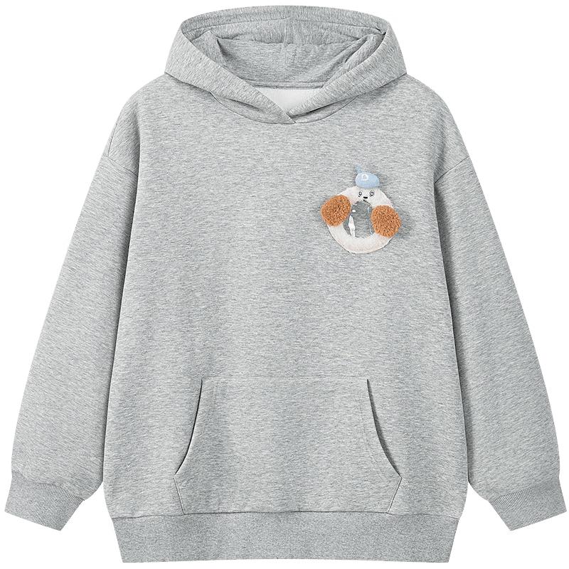 Теплая толстовка с капюшоном для девочек DEESHA, антибактериальная 160