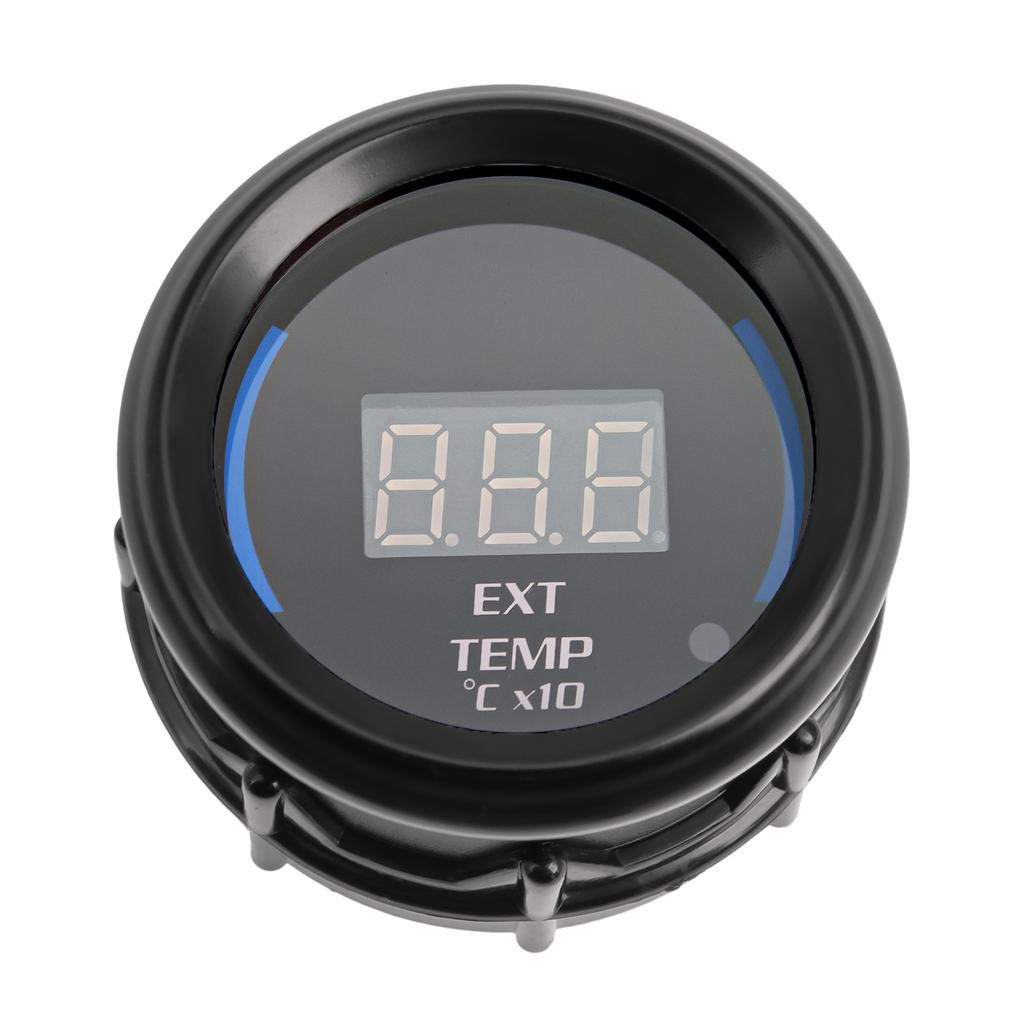 52mm Car Turbo Boost Gauge Oil Temp Water Temperature Meter With Sensor Vacuum Gagues EXT Temp Meter Car Digital Display Gauge