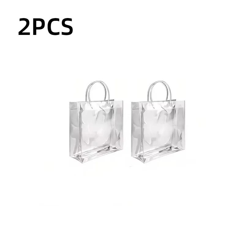 

8 шт. ПВХ прозрачная сумка-тоут праздничная подарочная упаковка коробка может быть застегнута на пуговицы сумки-тоут 13X15X7cm