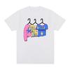 Camiseta Oversized Streetwear de Algodão Pesado Unissex com Gráfico de Guarda-Roupa Desenhado à Mão "Kiss All The Time Disco Occasionally" de Harry Styles