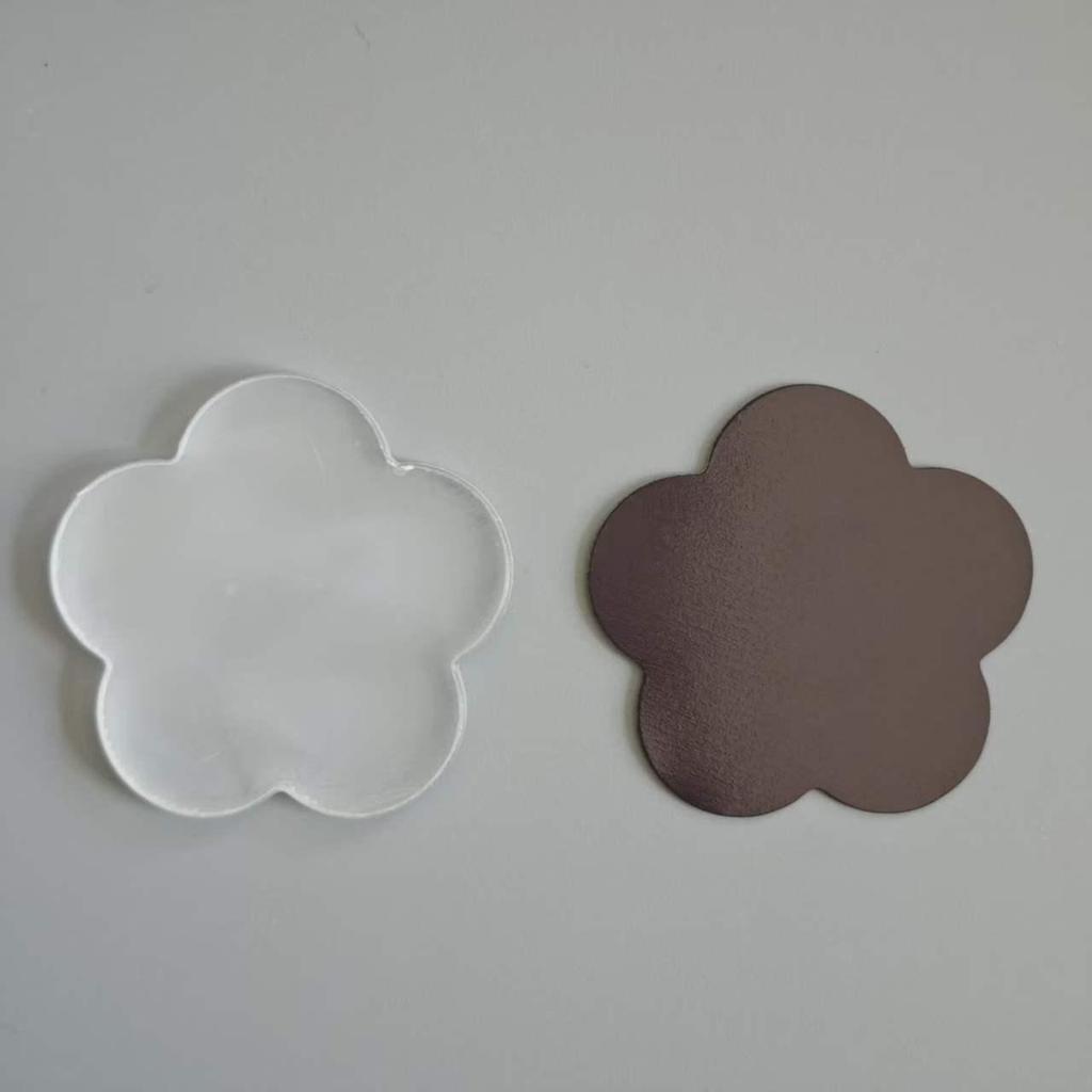 Acrylic DIY Refrigerator Magnet Set with Transparent Magnetic Pieces and Adhesive Backing