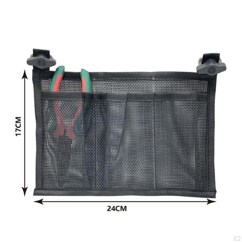 9.4x6.7 inch Durable Marine Boat Tools Storage Mesh Bag Pouch Yacht Kayak Canoe Dinghy Gear Tackle