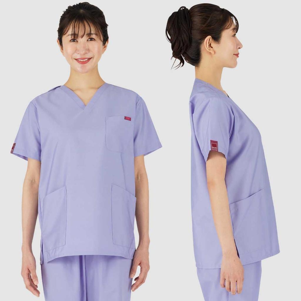 [Pantone] Scrub Medical Uniform, Unisex, Various Colors, Sweat-wicking, Quick-drying, 7000SC Dark Navy, Japan Size L (Equivalent To Japanese Size L)