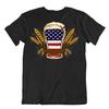 USA Beer Cap Drinking Parody Amusing Comic T‑Shirt