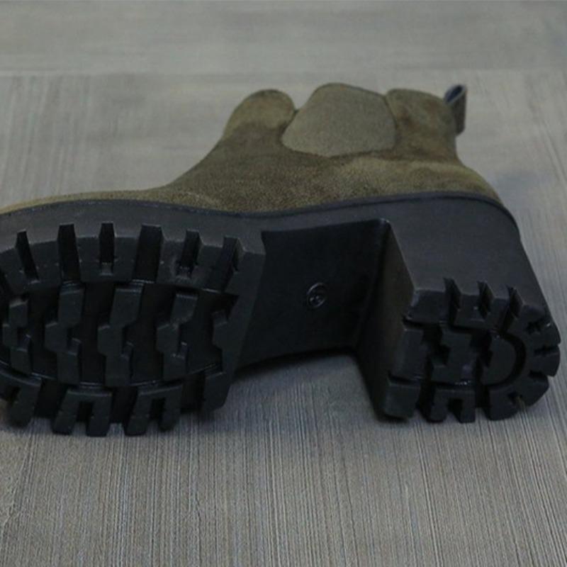 Ankle Boots for Women Autumn and Winter Thick Heel Thick Sole Round Head Short Boots Woman Shoes High Heel Women's Boots