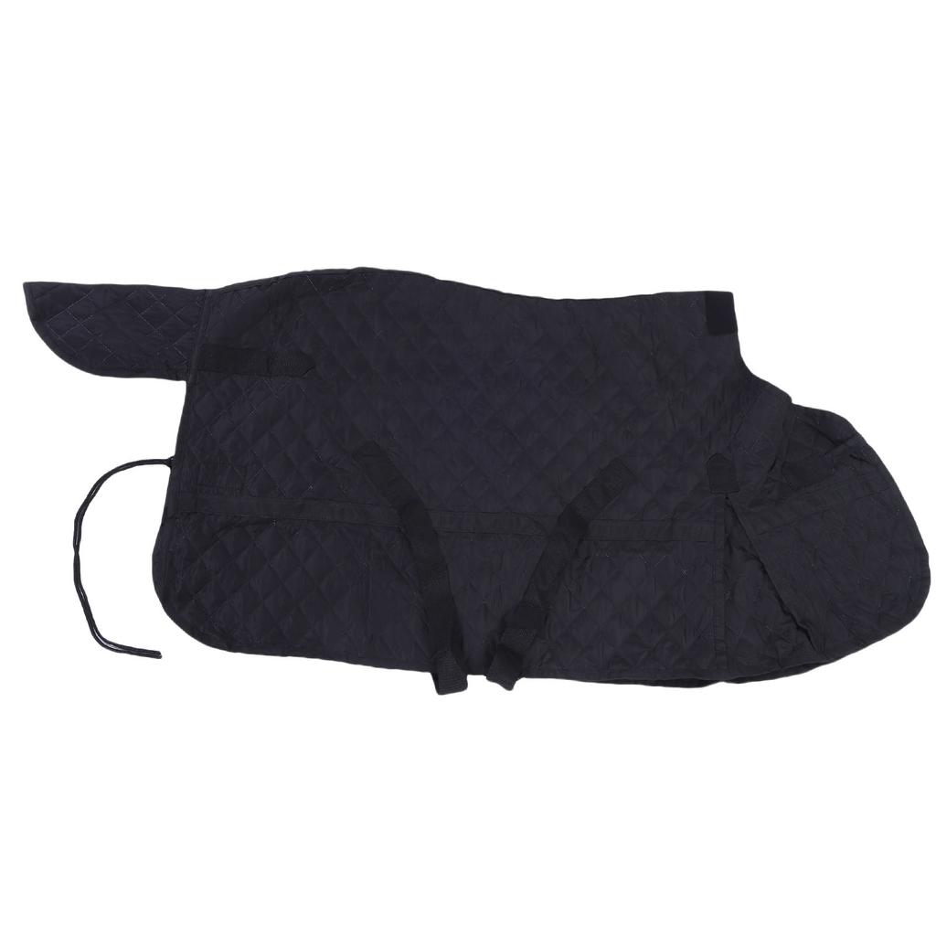 Horse Winter Blanket Adjustable Water Proof Breathable Horse Care Blanket for All Season Use Black