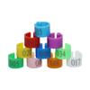 100 Pcs/bag Inner Diameter 6mm Pigeon Leg Poultry Dove Bird Parrot Clip Rings Band Foot Ring Pigeon Supplies NO.001~100