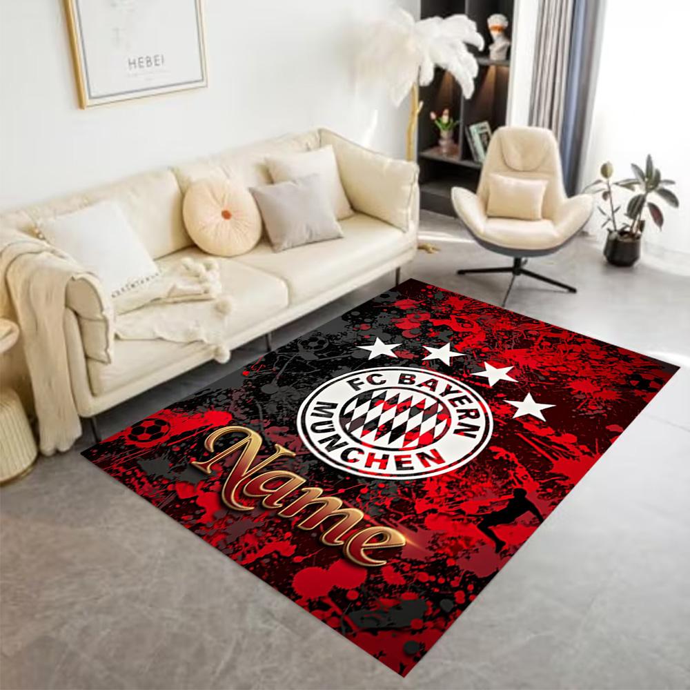 Bayern Munich Soccer Art Floor Rug Office Rug Suitable for Kitchen Living Rooms Outdoor Study room Antislip Carpet Anime Office Decor