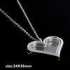 1pcs Alloy Pendant Magnet Locket Necklace Water Droplet Rectangle Heart Necklaces For Women Men DIY Photo Stainless Steel Chains