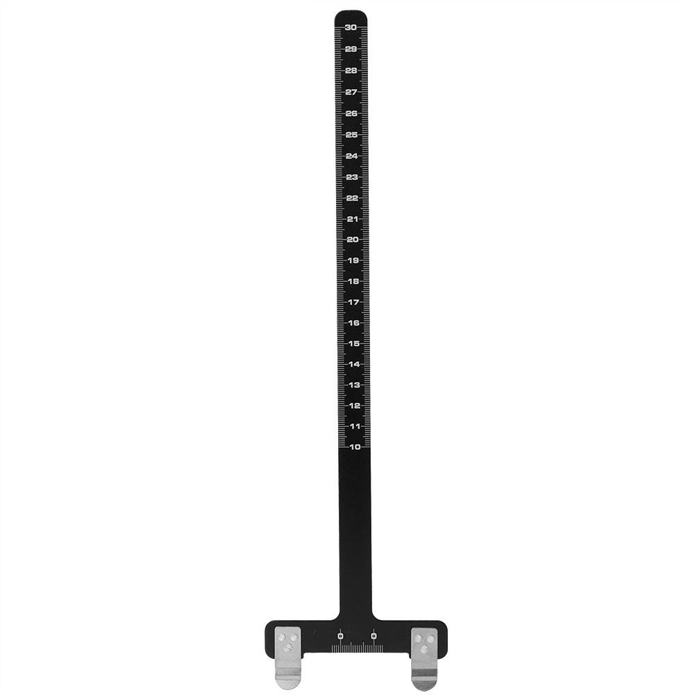 Stainless Steel Bow T Square Ruler Archery Shooting Accessory Ruler (Black)