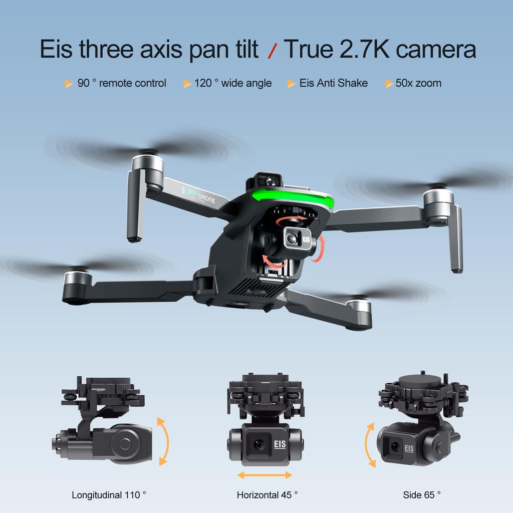 2024 S155 3-Axis Gimbal Wifi FPV Drone 4K Professional GPS Brushless Motor Quadcopter with Camera HD Toys Load Racing Drones RC Plane