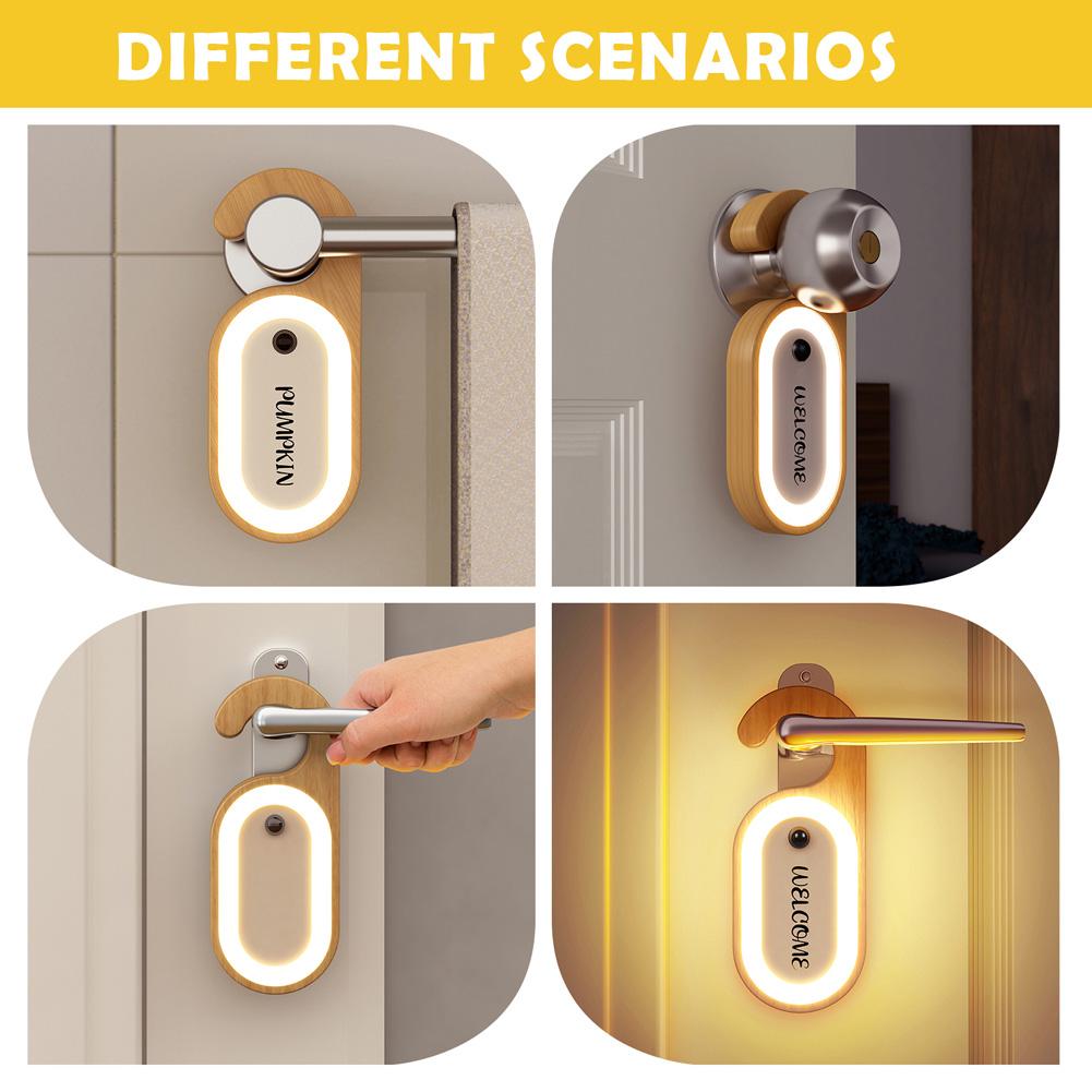 1pcs DC5V 1A Multifunctional USB Rechargeable Message Sensor Light LED Lamp LED Light U-shaped Handle DIY Gift