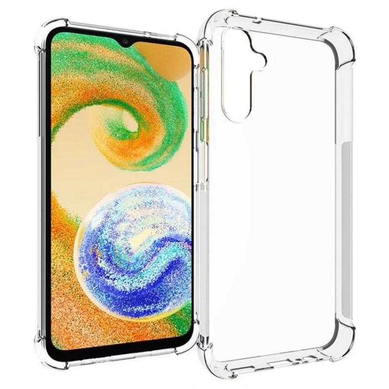 For Samsung Galaxy A14 4G/Galaxy A14 5G Back Cover WANLONFENG TM Series 2.0mm Clear TPU Phone Case (Big Lens Hole)