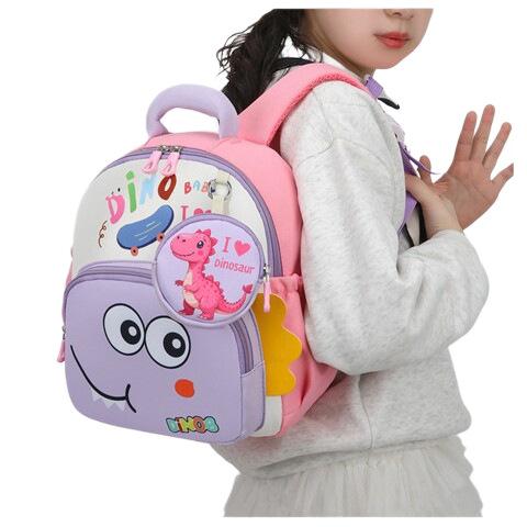 Schoolbag Cartoon Dinosaur Whale Kindergarten School Bag Children's Backpack Cute and Lightweight Boys and Girls School Backpack New