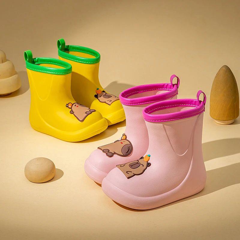Capybara Children' Rain Boots for Kids Child Waterproof Boots Boy Rain Shoes for Girl Decorative Stock Water Boot Rain