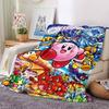 Kirby Adventure Land Flannel Blanket Super Soft Warm Cozy Blanket For Sofa Bed Office Travel Allseason Home Decor Gift