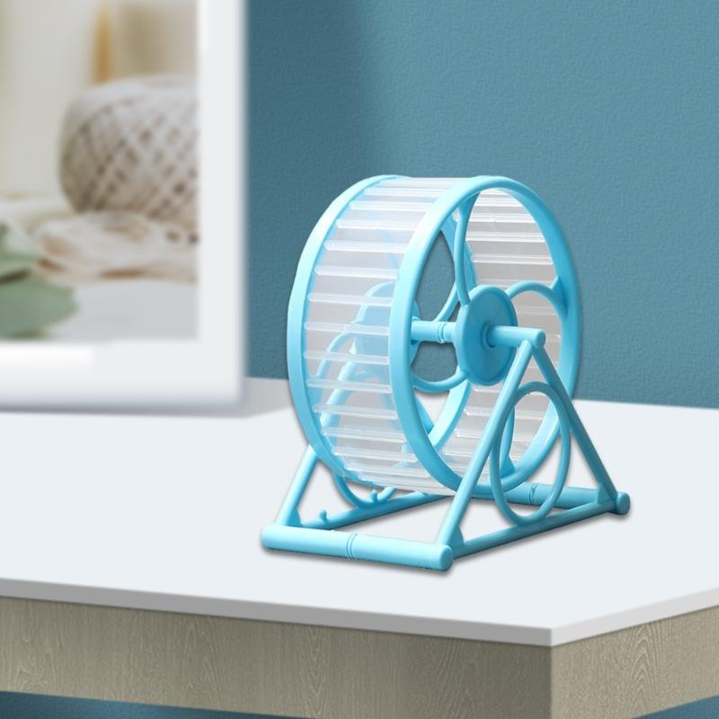 Rueda de Ejercicio para Hámster con Soporte Suministros para Jugar Juguete para Jaula Jerbos Hámster Correr Trotar Juguete