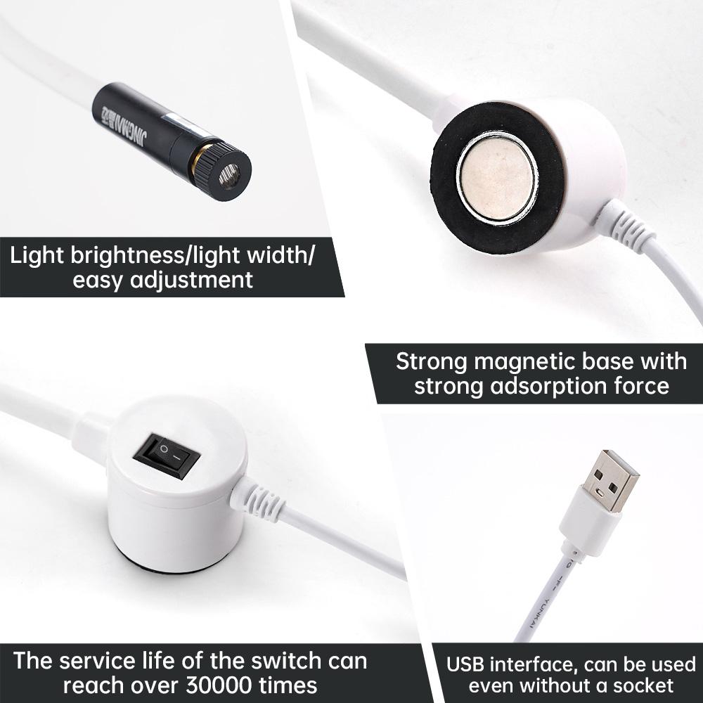 USB Powered Red Laser Light Sewing Positioning Lamp Cutting with Magnetic Base DC5V Line/Cross For Sewing Machine Accessories