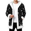 Men's Casual Snowflake Print Winter Jacket for Outdoor Travel and Everyday Wear
