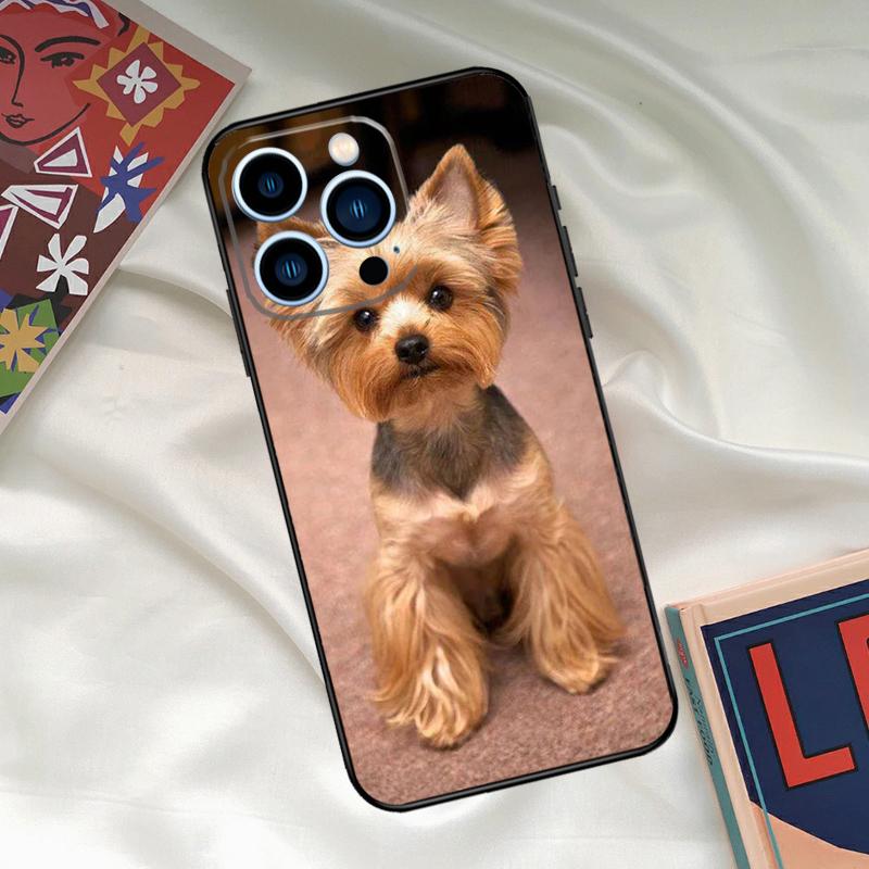 Yorkshire Terrier Hund Handyhülle Für iPhone 15 14 12 11 13 16 17 Pro Max 15 16 Plus 13 Mini 16e 17 Air Funda Hülle
