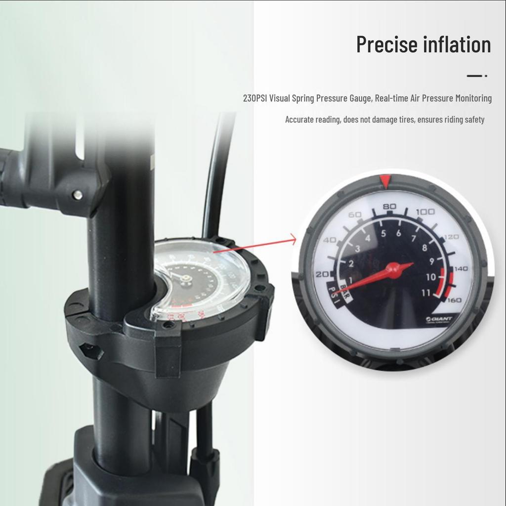 Aluminum Alloy Balance Bike Pump with Universal Tire Valve for Cycling