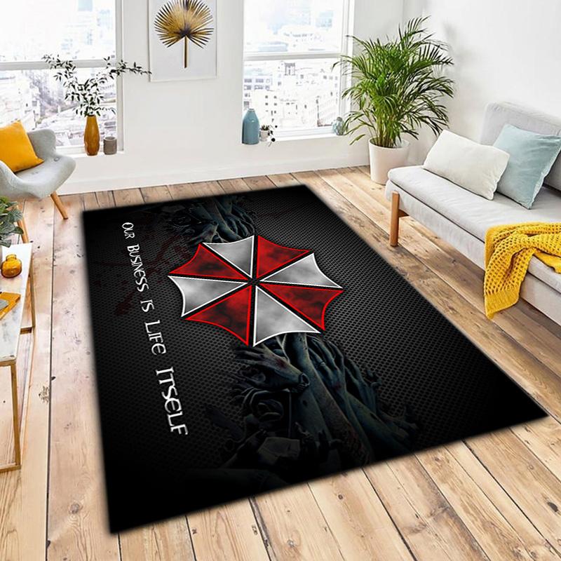 Gioco Sci-Fi Resident Evil, Umbrella Corporation, tappeto morbido, soggiorno di casa, tappetino per sedia da ufficio, zerbino, zerbino tappeto U4