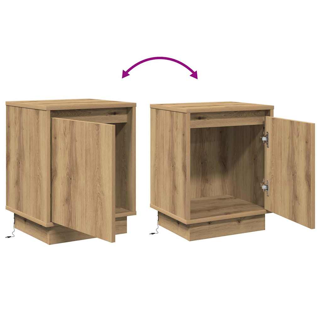 Nightstand Artisan Oak 39 x 34.5 x 50 cm Particleboard
