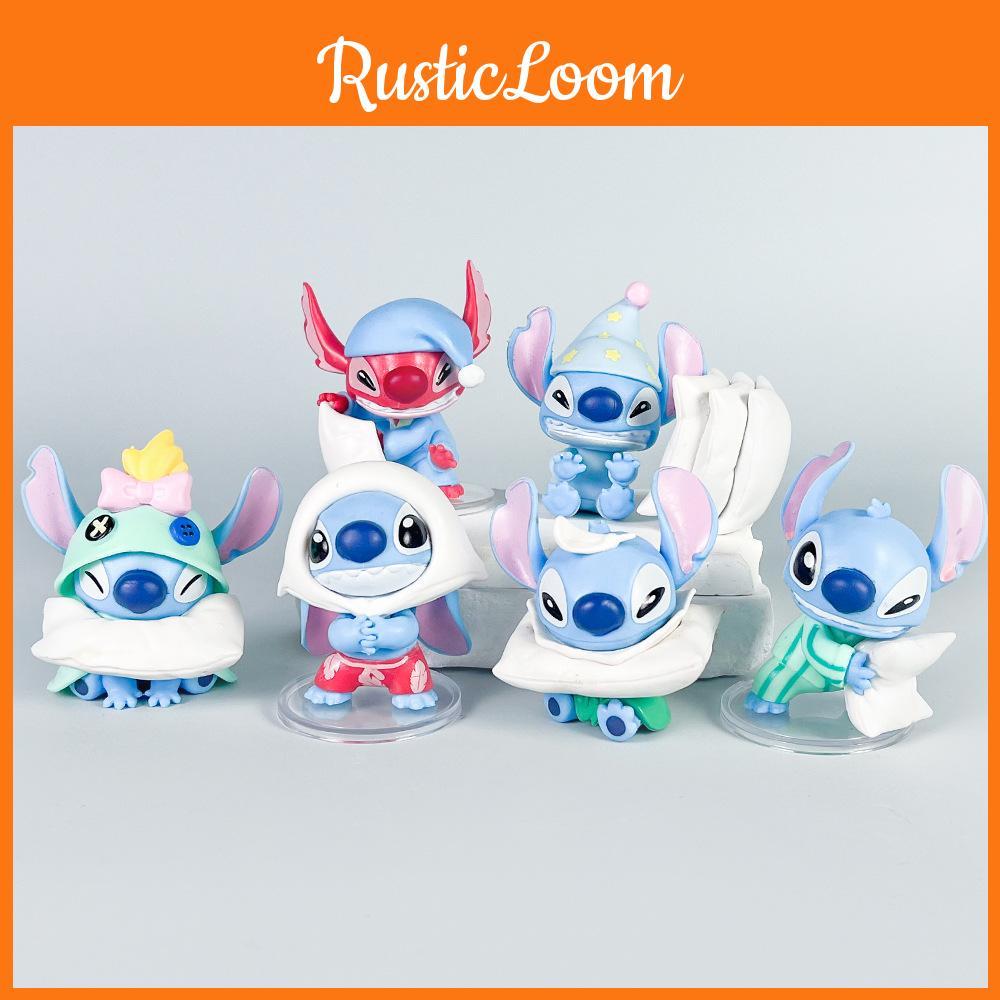 Sleepwear 6 Pcs Pillow Design Mini Model Desktop Ornament Set Decor