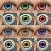 1Pair Cute Cosplay Colored Contact Lenses for Halloween Anime Blue Pupil Lens Red Contact Lens Purple Colored Lenses