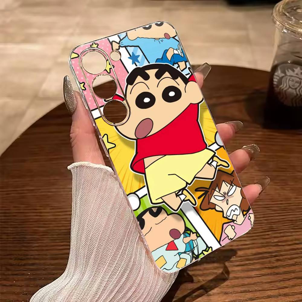 C-S-C-Crayon -Shin-chan Clear Phone Case for Samsung Galaxy A71, A70, A52, A51, A40, A30