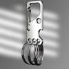 Stainless Steel Keychain Custom Lettering Keyring Personalized for Men's Waist Pendant Key Chain Ring Holder Laser Engraved