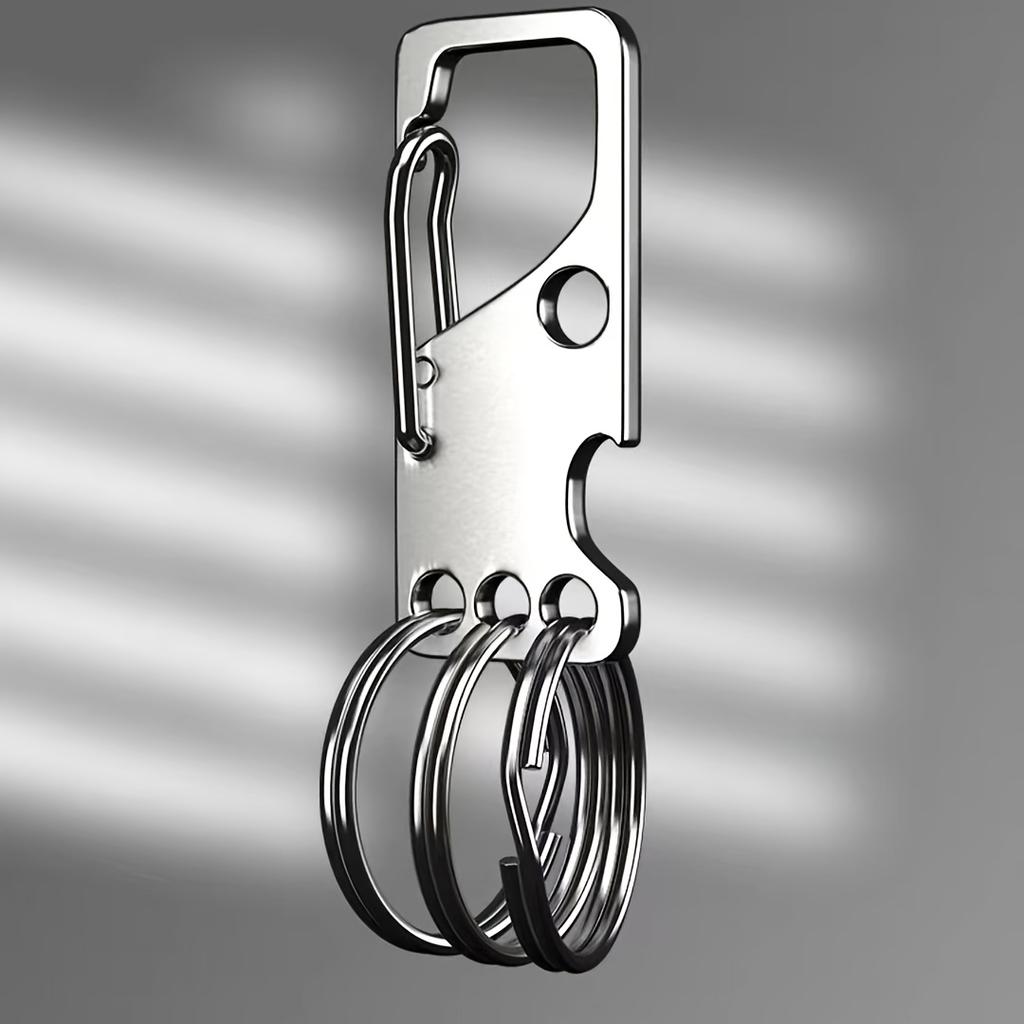 Stainless Steel Keychain Custom Lettering Keyring Personalized for Men's Waist Pendant Key Chain Ring Holder Laser Engraved