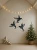 PC Metal Hummingbird Wall Art, Minimalist Iron Bird Decor for Home & Holiday Gifts