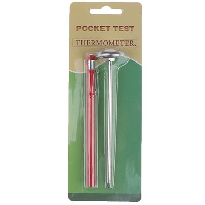 Paslanmaz Çelik Toprak Termometresi 127mm Sap Gösterge 0-100 Santigrat Derece Aralığı