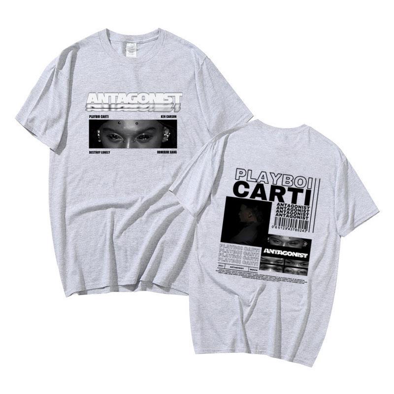 

Rapper Playboi Carti Antagonist Album Graphic T Shirts Tour Concert Opium Fans Tshirt Men Hip Hop Oversized Tshirt 4XL