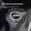 Car Cigarette Lighter Cover Chrome Plated Lighter Plug For Jeep Renegade Wagoneer Avenger Recon Wrangler JK Gladiator Compass